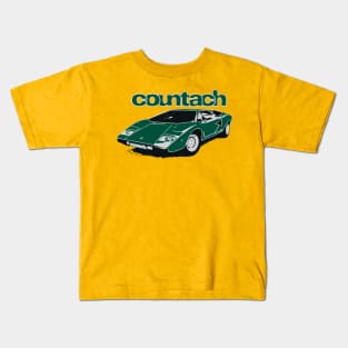 Verde Countach Kids T-Shirt